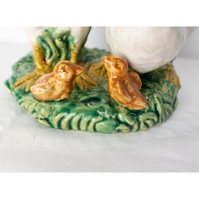 French Ceramic Chicken Family, 1900s For Sale - Image 6 of 8