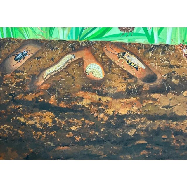 Vintage 1981 Diazinon Banned Pesticide Ad Art – Original Watercolor (Creepy/Oddities) For Sale - Image 4 of 9