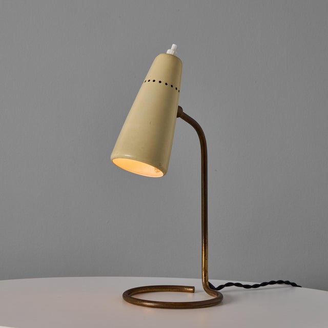1950s 1950s Stilnovo Table Lamp With Original Yellow Label For Sale - Image 5 of 18