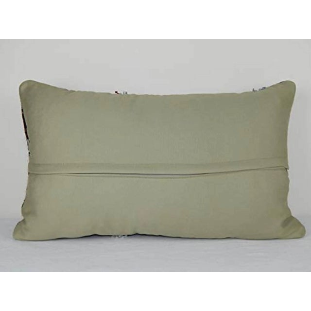 1990s Vintage Goat Hair Kilim Pillow For Sale - Image 5 of 6