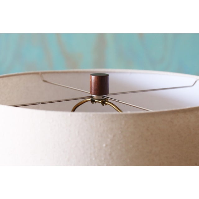 Wood Gordon and Jane Martz M181 Lamp for Marshall Studios Matte Green Gray 34" For Sale - Image 7 of 9