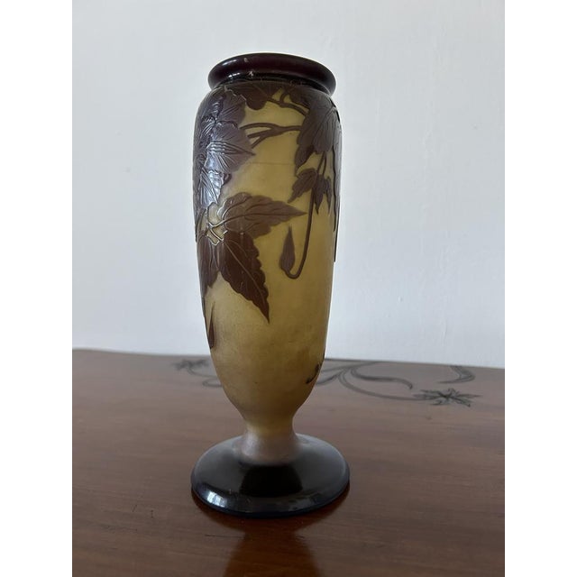 Ovoid-Shaped Glass Vase from Emile Gallé, 1890s For Sale - Image 3 of 18