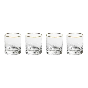 Cappelletti Hammered Double Old Fashioned Glasses, Set of 4