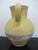 French Antique 19thc French Glazed Yellow Confit Pottery Cruche Jug Pitcher 9 1/2" For Sale - Image 3 of 10