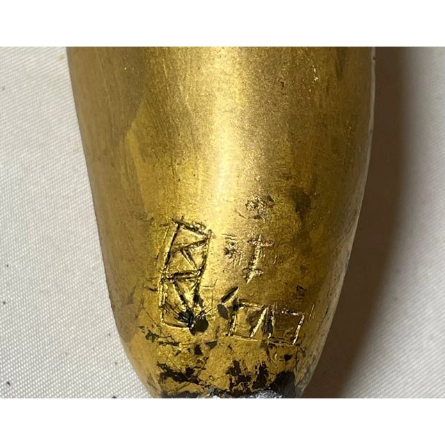 2000 Kevin Kelly Gold Leaf Bronze Modern Nude Female Figure Statue Sculpture Art For Sale - Image 11 of 12