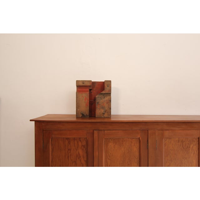 Industrial Early 20th Century Wooden Casting Pattern Object with Original Patina For Sale - Image 3 of 16