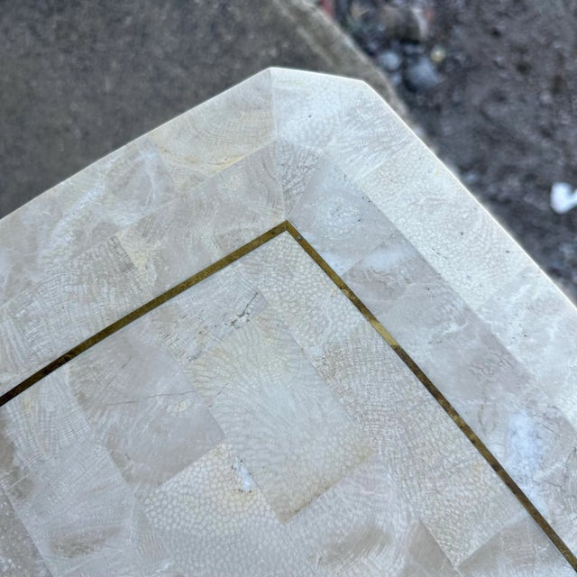 Maitland-Smith Tessellated Marble Console Table For Sale - Image 9 of 11