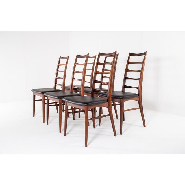 Vintage Lis Dining Chairs by Niels Koefoed for Hornslet Furniture Factory, Denmark, 1960s, Set of 6 For Sale - Image 13 of 14