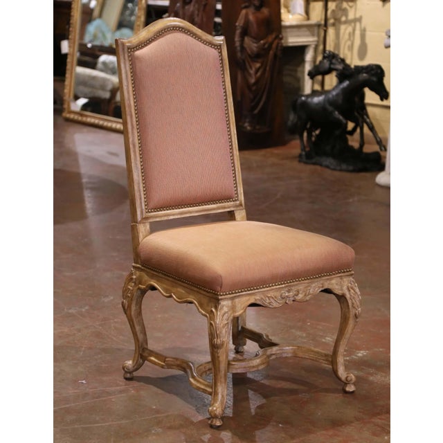 Late 20th Century French Louis XV Oak Dining Table With Six Chairs For Sale In Dallas - Image 6 of 12