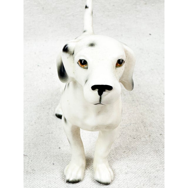 Vintage Hand-Painted Ceramic Dalmatian Dog Figurine For Sale In New Orleans - Image 6 of 7