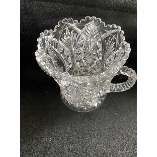 Transparent Stunning! American Brilliant Period (Abp) Late 1800’s- Early1900’s, Rare, Sparkeling Hand-Cut Glass Sugar Bowl / Multi-Use For Sale - Image 8 of 9