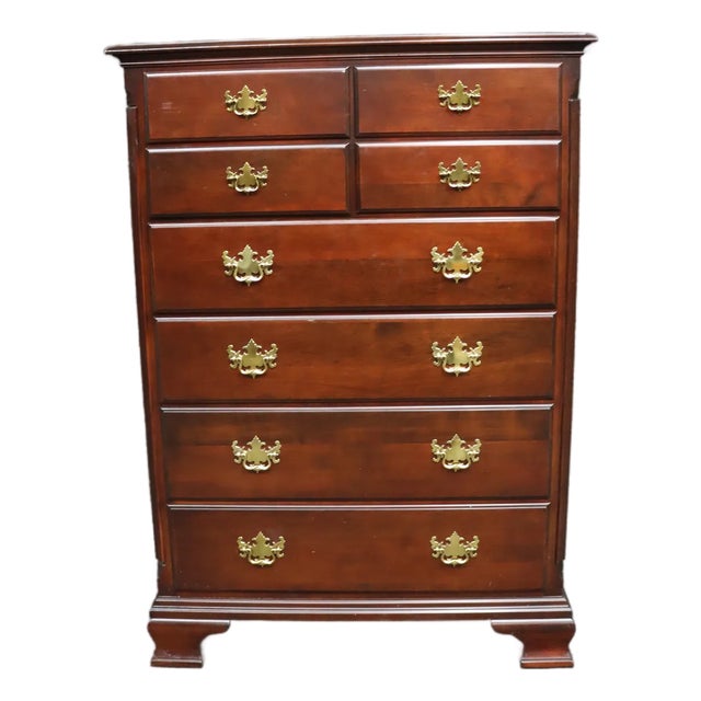 Late 20th Century Kincaid Furniture Cherry Gentleman’s Chest For Sale