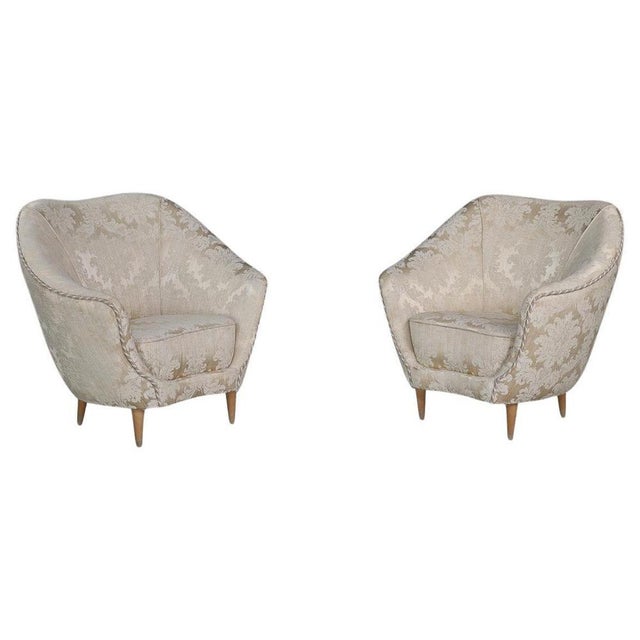 Mid-Century Modern Lounge Chairs attributed to Federico Munari, 1950s, Set of 2 For Sale - Image 9 of 9