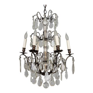 French Louis XV Style Crystal Chandelier For Sale