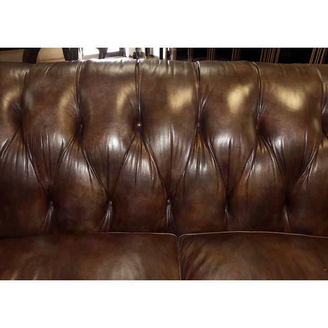 Hancock & Moore Tufted Leather Sofa Chairish