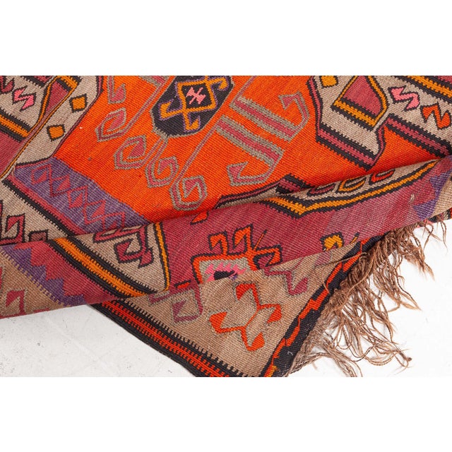 Traditional Doris Leslie Blau Vintage Turkish Kilim Rug For Sale - Image 3 of 9