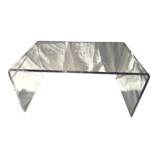 Vintage Lucite Waterfall Side Table For Sale