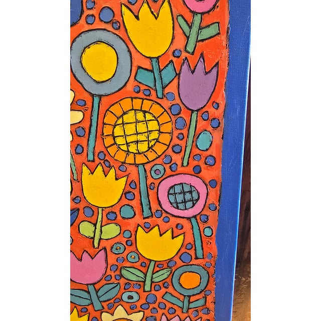 Mid-Century Modern Vintage Painting Signed by Strous For Sale - Image 3 of 7