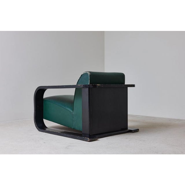 French Modernist Lounge Chair, 1940s For Sale - Image 4 of 9