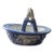 Euc Vintage Bombay and Co. 1990's Canton Harbor Blue & White Porcelain Basket For Sale