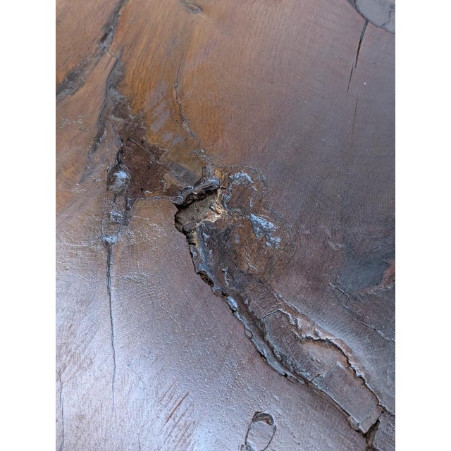 Rustic Table in Raw Beech and Chestnut, 1890-1920 For Sale - Image 10 of 12