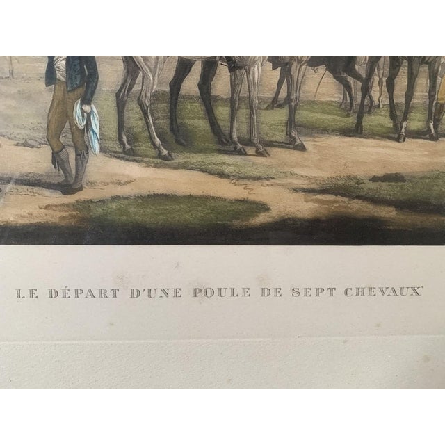 Carle Vernet, Departure of Seven Horses, Engraving, Late 1800s For Sale - Image 10 of 16