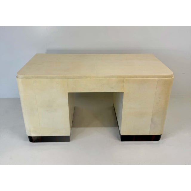 Italian Art Deco Parchment Desk by Osvaldo Borsani, 1940s For Sale - Image 13 of 18