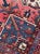 Salmon 1920's Antique Deep Red and Blue Coloring Rug 10 6 X 13 For Sale - Image 8 of 13