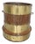 Mahogany and Brass Bound Log Bin For Sale