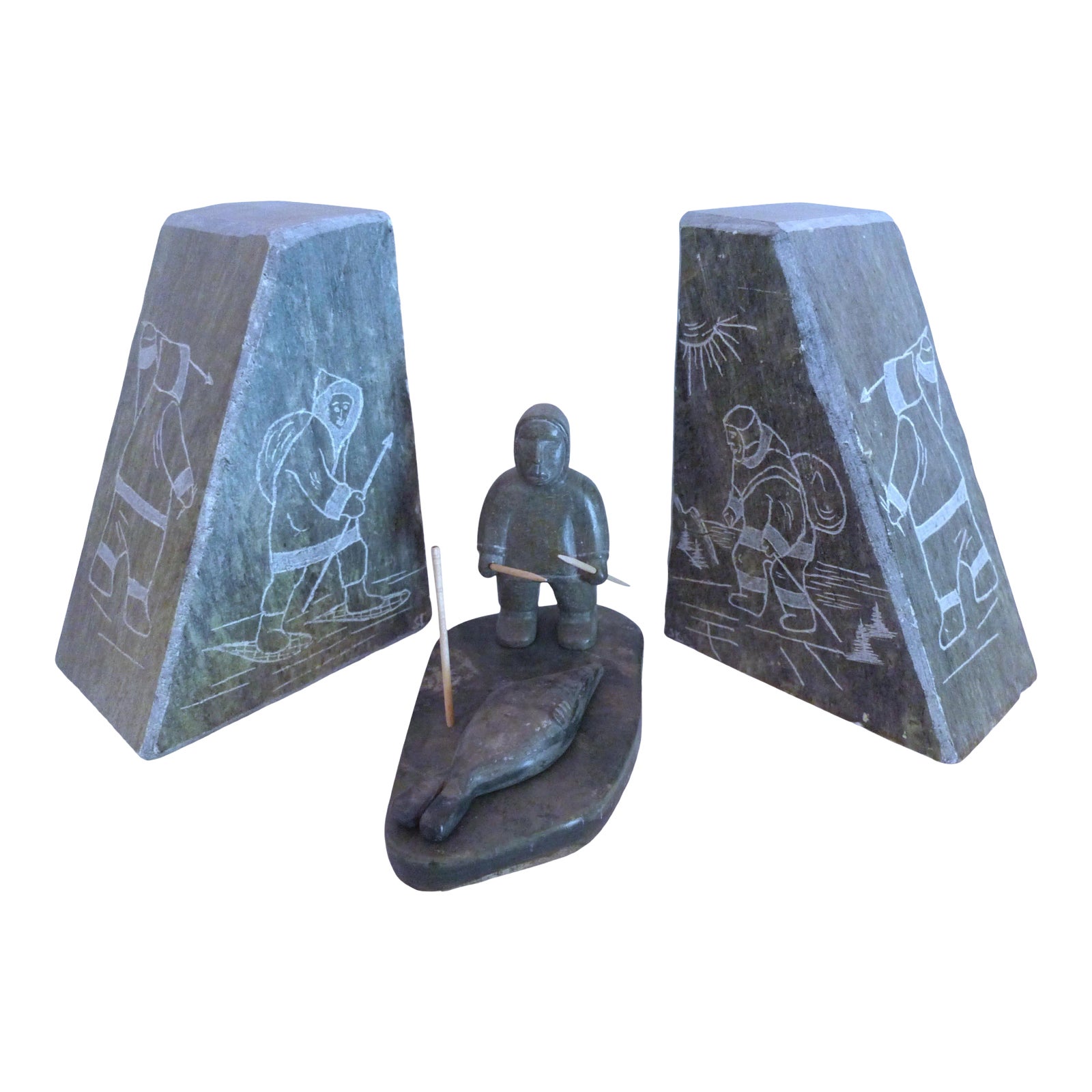 1970s Soapstone Trade Sculptures - 5 Pieces | Chairish