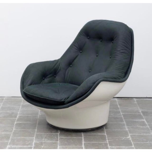 Forest Green Yoga Designer Armchair by Michel Cadestin for Airborne For Sale - Image 8 of 8