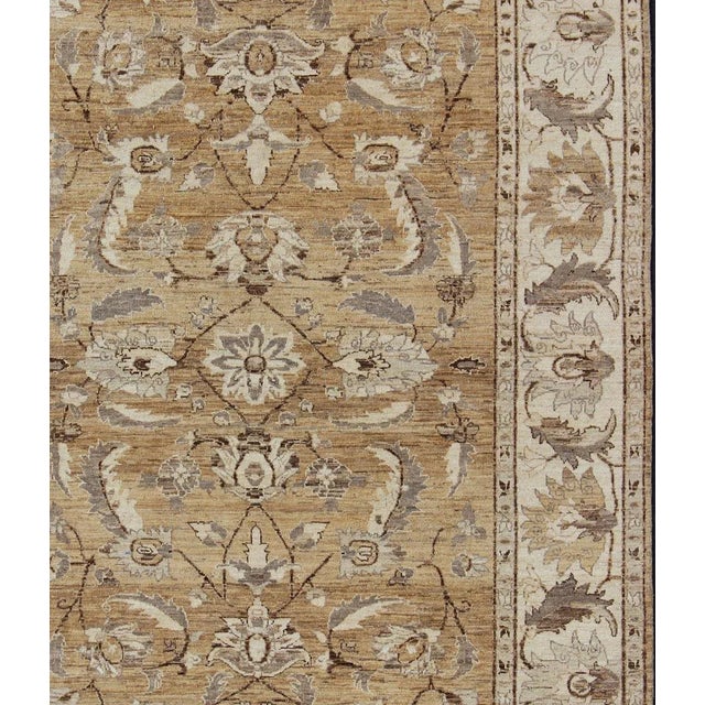 Keivan Woven Arts Dsp-Bc11322 Sultanabad Design Rug- 8′ × 10′2″ Modern Afghan Floral Pattern in Earth Tones with Browns...