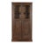 Antique Indian Armoire | Glass Display Cabinet | Vintage Teak Wood Cabinet | Wabi Sabi Decor For Sale