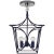Cavanagh Mini Lantern in French Navy and Polished Nickel Designer: kate spade new york Fixture Height: 18" Canopy: 5.5"...