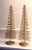Vintage Gold Wire Beaded Christmas Trees – Set of 2 (20” Each) For Sale - Image 11 of 11
