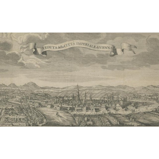 Paper Panoramic View of Vienna, 1740, Paper For Sale - Image 7 of 9