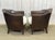 Art Deco Club Chairs in Leather and Fabric Seating, 1930s, Set of 3 For Sale - Image 10 of 18