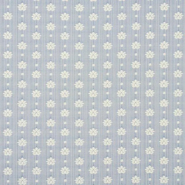 Contemporary Schumacher Brunel Fabric in Sky For Sale - Image 3 of 3
