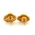 1980s Italian 18k Gold Emerald and Diamond Openwork Heart Earrings, Pair For Sale - Image 9 of 12