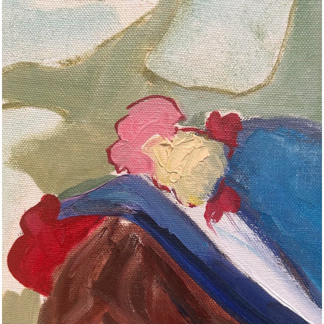 Impressionistic Portrait 'Younger Than Springtime' Oil on Canvas, Signed by Artist For Sale - Image 9 of 11