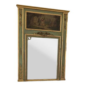 Two French Louis XVI-Style Trumeau Overmantel Mirrors – Montecito Estate Provenance (Mid-20th Century)