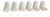 White DSR Chairs by Charles & Ray Eames for Vitra, 2012, Set of 6 For Sale