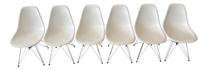 White DSR Chairs by Charles & Ray Eames for Vitra, 2012, Set of 6