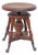 Antique Victorian Lyon & Healy Piano Stool Swivel Adjustable Cast Iron 1890s For Sale