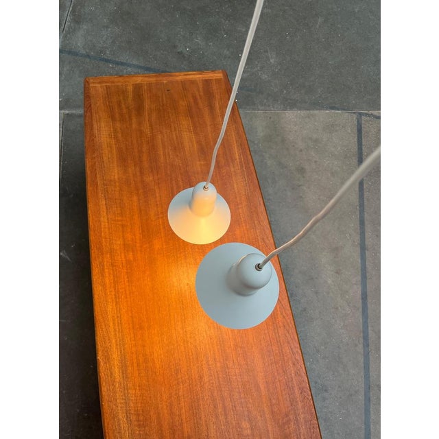 Mid-Century Modern Danish Space Age Model Confetti Pendant Lamps by Claus Bondrup and Torsten Thorup for Focus, 1960s, Set of 2 For Sale - Image 4 of 17