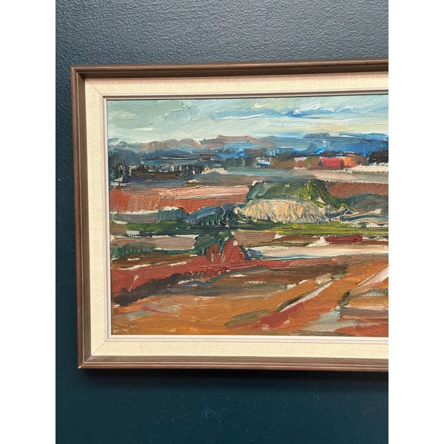 Mid-Century Modern Jerzy Luczak‑Szewczyk, Landscape, 1950s, Oil on Canvas, Framed For Sale - Image 3 of 9
