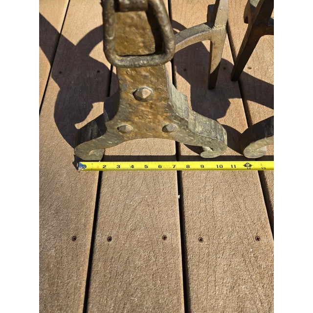 19th Century 19th Century Victorian 42" Brass Fireplace Fender For Sale - Image 5 of 15
