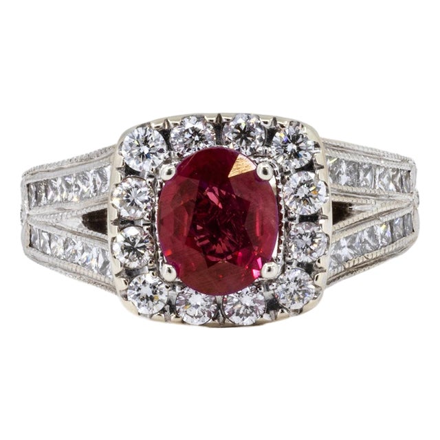 Late 20th Century Neil Lane Ruby Ring, Size 6 For Sale