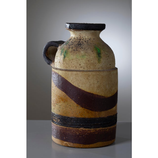 Black Studio Pottery Vase by Ivo De Santis for Gli Etruschi, Italy, 1953 For Sale - Image 8 of 10