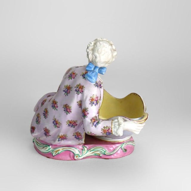 1880 Sevres Attr. Bisque Porcelain Figural Sweetmeat Dish For Sale - Image 6 of 9